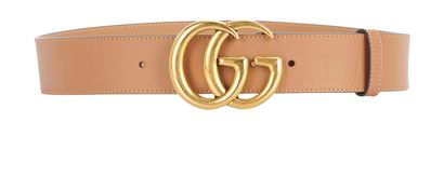 Gucci GG Marmont Belt, &pound;250, Accessories, Brown, Leather, Front view